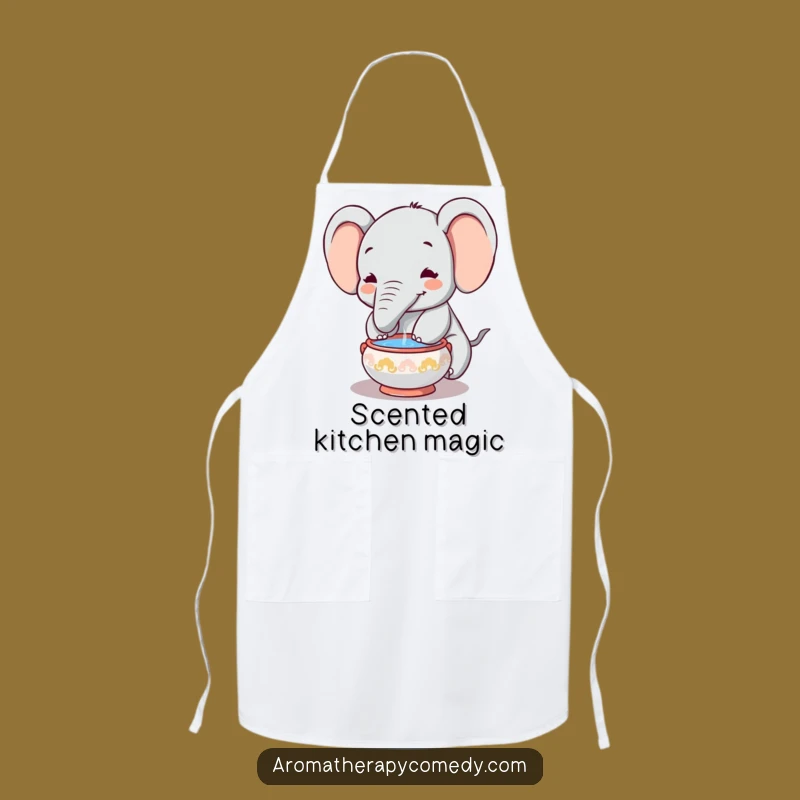 Funny Elephant Incense Apron: Cook with Calm and Comedy, Perfect Funny Gift