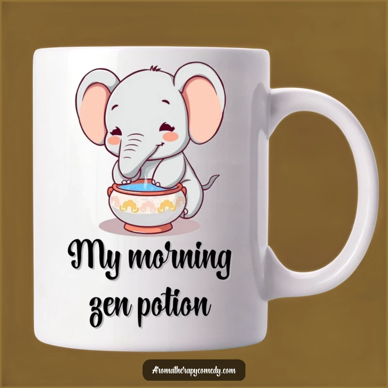 Funny Elephant Incense Mug: A Hilarious Trunk Delight, Perfect Funny Gift Idea