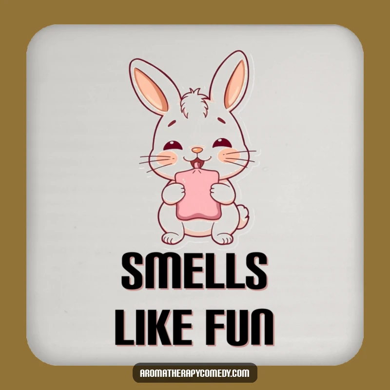 Funny Bunny Sachet Coasters: Protect Surfaces with Aromatic Smiles, Funny Gift Set